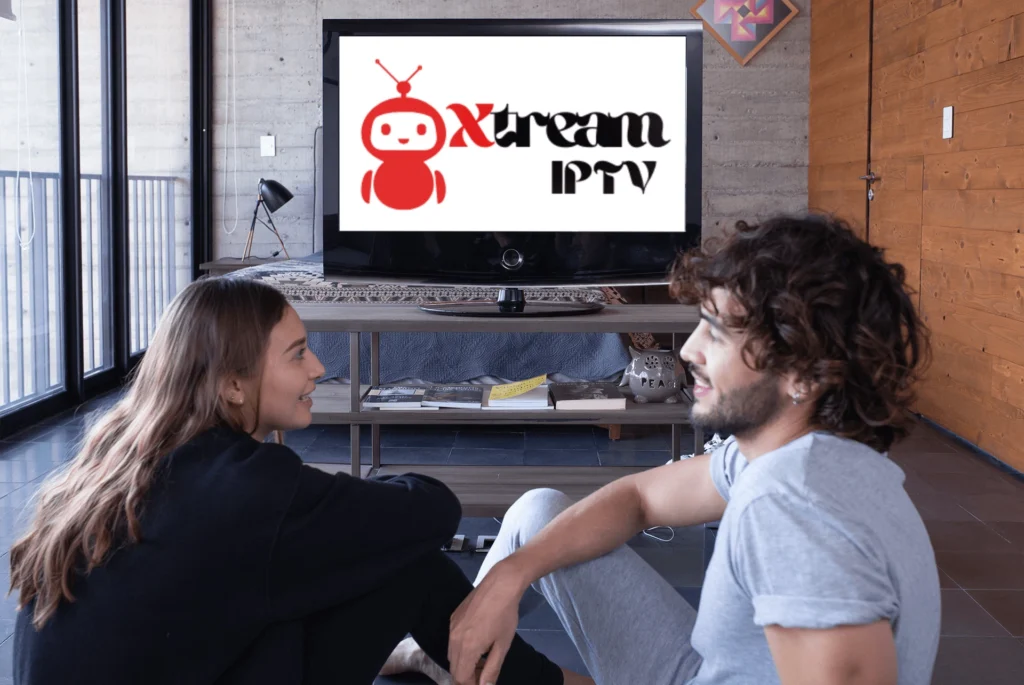 Paar sieht per IPTV fern